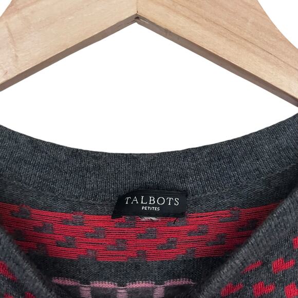 Talbots Wool Blend Fair Isle Sweater Sz SP - Picture 2 of 4